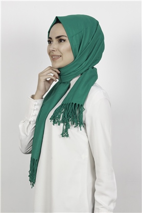 Kalın Paşmina Şal 520-0001-07 Yeşil