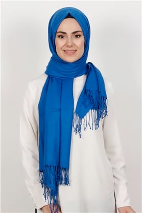 Kalın Paşmina Şal 520-0001-13 Saks