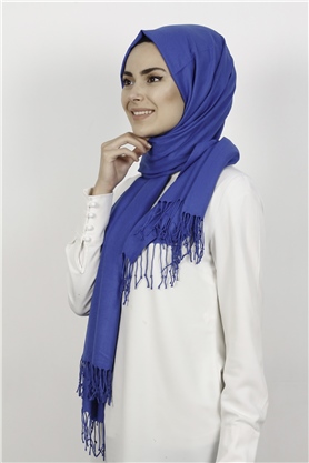 Kalın Paşmina Şal 520-0001-13 Saks