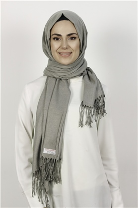 Kalın Paşmina Şal 520-0001-32 Vizon
