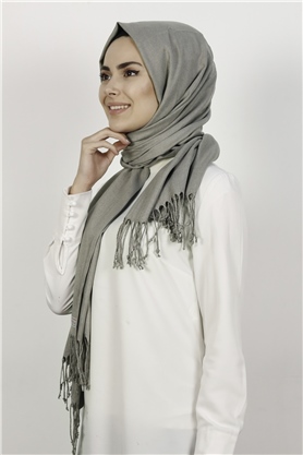 Kalın Paşmina Şal 520-0001-32 Vizon