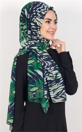 525-0001-03 FİESTA KREP ŞAL YEŞİL