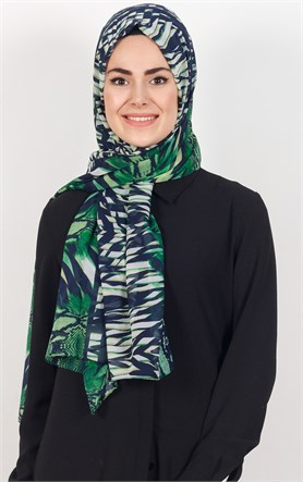 525-0001-03 FİESTA KREP ŞAL YEŞİL