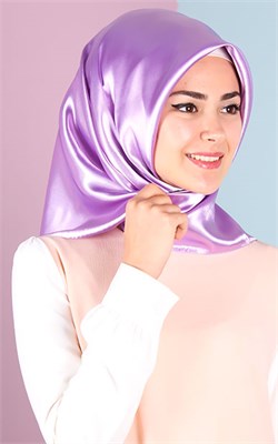 Düz Renk Saten Eşarp 1041-29