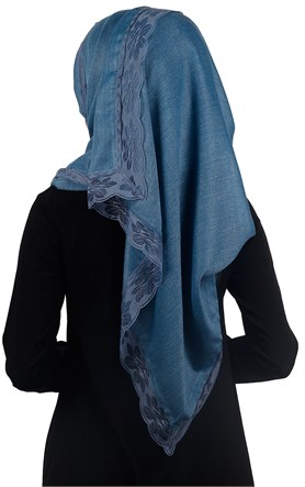 Dantelli Paşmina Şal 1243-18