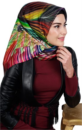 Tafta Dijital Eşarp 1327-1