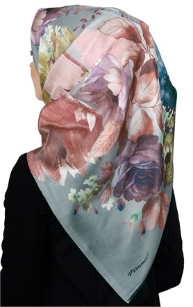 Piramit Tafta Dijital Eşarp 1912-6