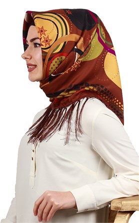 111-0019-02 PİRAMİT PÜSKÜLLÜ EŞARP