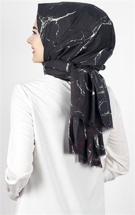 Akel Mermer Desen Şal 5000-8