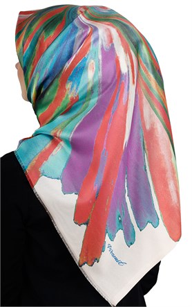 Piramit Tafta Dijital Eşarp 1913-4