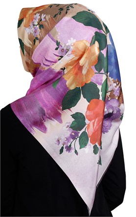 Piramit Tafta Dijital Eşarp 1912-10