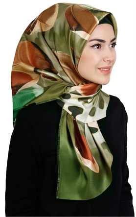 Piramit Tafta Dijital Eşarp 1911-9