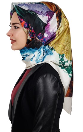 Tafta Dijital Eşarp 1335-17