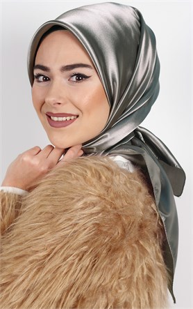 Düz Renk Saten Eşarp 1041-28
