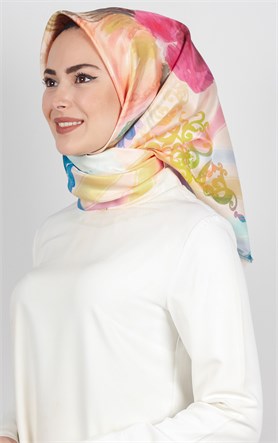 Piramit Tafta Dijital Eşarp 1924-2