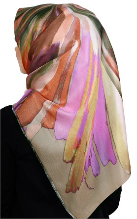 Piramit Tafta Dijital Eşarp 1913-1