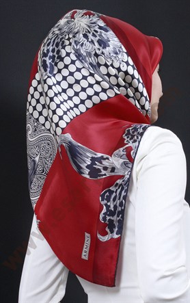 6437-12 ARMİNE İPEK EŞARP 2015 YAZ