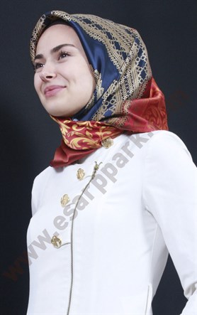 6445-01 ARMİNE İPEK EŞARP 2015 YAZ