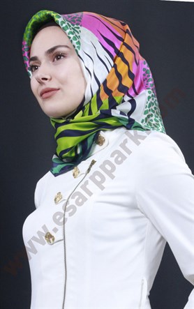 6454-07 ARMİNE İPEK EŞARP 2015 