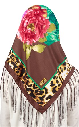 111-0017-04 PİRAMİT PÜSKÜLLÜ EŞARP