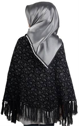 Kapşonlu Panço 10011-10