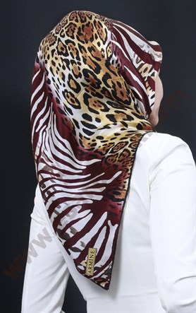 6769-07 ARMİNE İPEK EŞARP 2015 YAZ BORDO