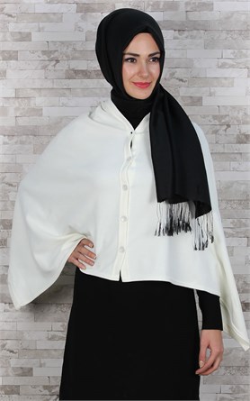 513-0001-08 DÜĞMELİ PANÇO EKRU