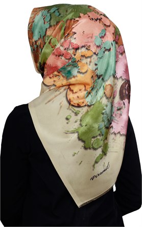 Piramit Tafta Dijital Eşarp 1900-8