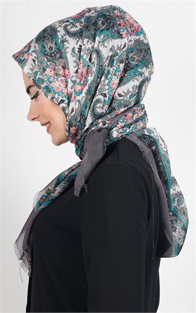 Akel Pamuklu 140x140 Cm Eşarp 1080-9