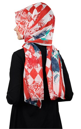 Pamuklu Desenli Şal 5571-9