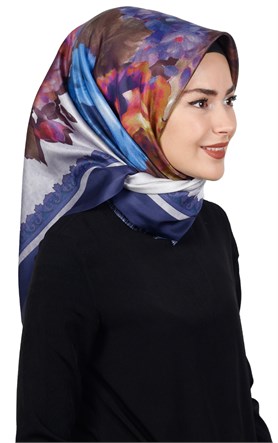 Piramit Tafta Dijital Eşarp 1916-4