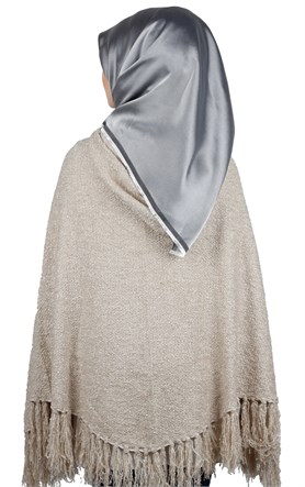Kapşonlu Panço 10011-14