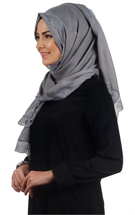Dantelli Paşmina Şal 1243-20