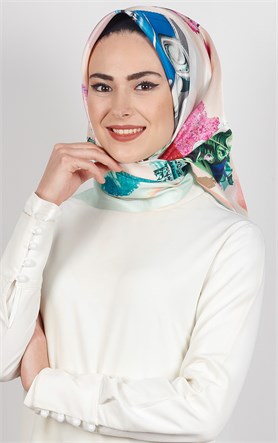 Piramit Tafta Dijital Eşarp 1922-7