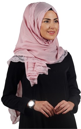 Dantelli Paşmina Şal 1243-30