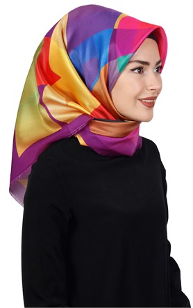 Piramit Tafta Dijital Eşarp 1917-9