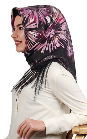 111-0020-06 PİRAMİT PÜSKÜLLÜ EŞARP