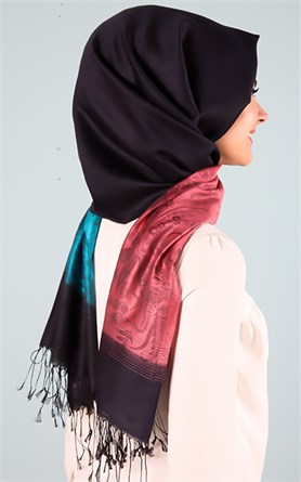 500-0015-26 ÇİFT YÖNLÜ İPEKSİ ŞAL