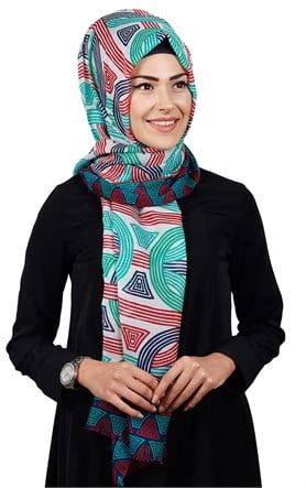 Pamuklu Desenli Şal 5371-8