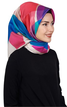 Piramit Tafta Dijital Eşarp 1917-2