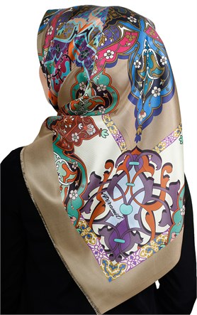 Piramit Tafta Dijital Eşarp 1910-2