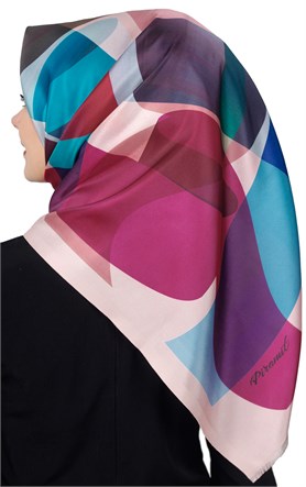 Piramit Tafta Dijital Eşarp 1917-7