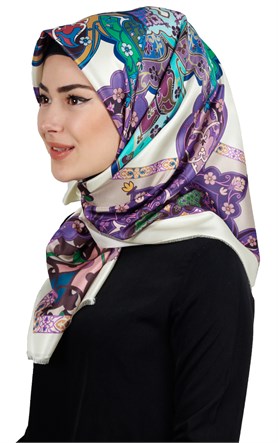 Piramit Tafta Dijital Eşarp 1910-6