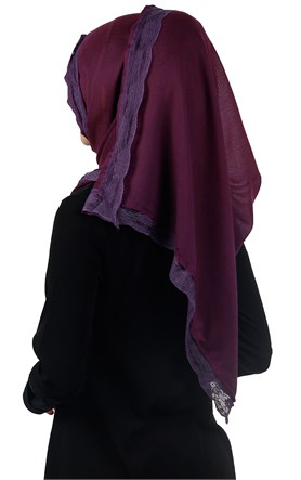 Dantelli Paşmina Şal 1243-8