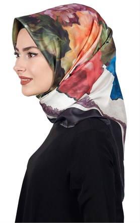 Piramit Tafta Dijital Eşarp 1916-1