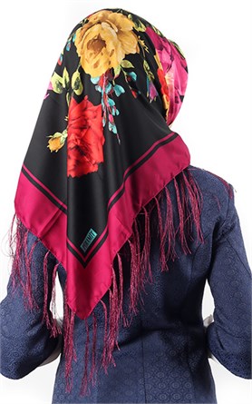 111-0012-01 PİRAMİT PÜSKÜLLÜ EŞARP