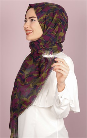 Akel Fileli Desenli Şal 180-2