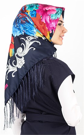 111-0013-04 PİRAMİT PÜSKÜLLÜ EŞARP