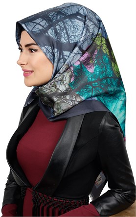 Tafta Dijital Eşarp 1332-3