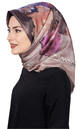 Piramit Tafta Dijital Eşarp 1916-8